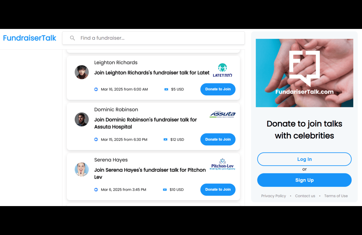 How it works: Fundraisertalk